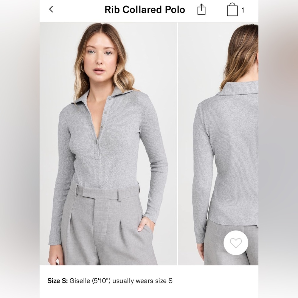 Vince ribbed collared polo